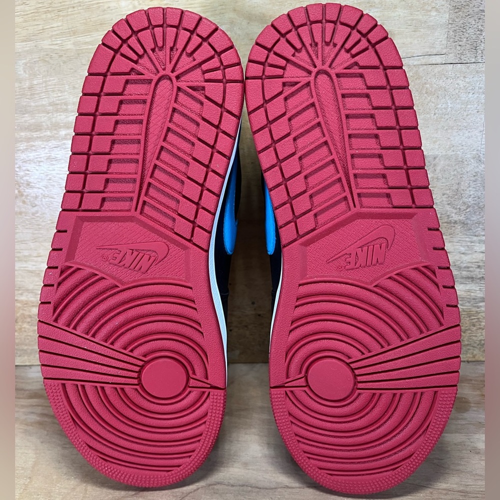 NEW Air Jordan 1 Retro OG Low NC to Chi Womens Sz 10 Shoes Sneakers Blk Red Blue - Picture 9 of 11